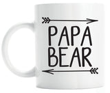 Papa bear mug, gift for new dad (M166)
