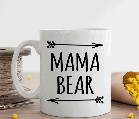 Mama bear mug, gift for new mom or mom to be (M168)
