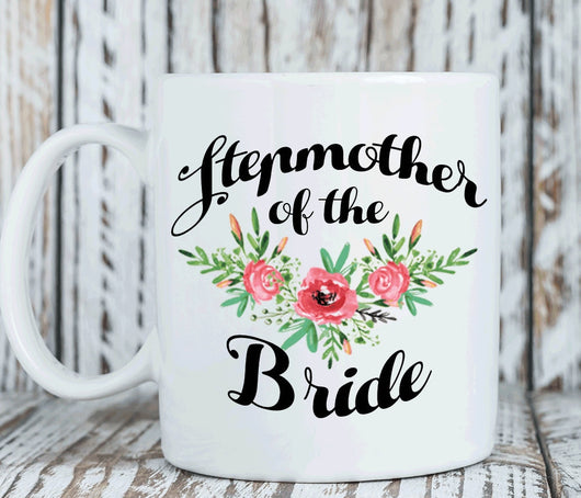Stepmother of the Bride Floral Mug Gift (M129)
