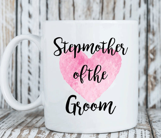 Stepmother of the Groom Heart Mug Gift (M397)