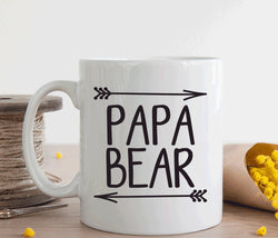 Papa bear mug, gift for new dad (M166)