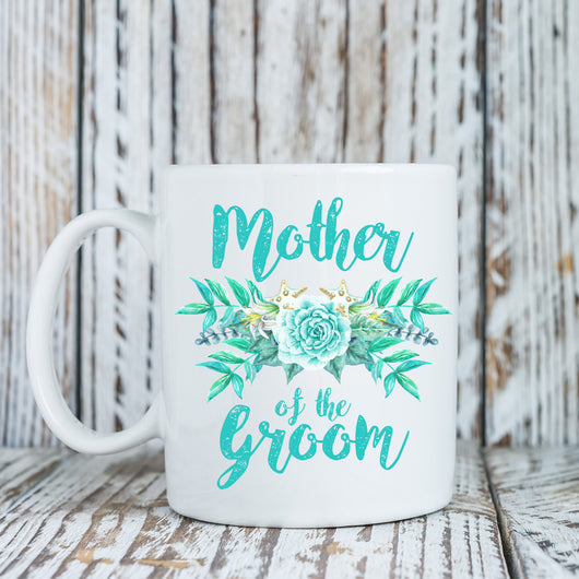 Mother of the Groom Mug, Mother of the Groom Gift, Beach wedding, Gift for Groom's mom, Wedding family gift (M400)