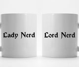 Lady Nerd Lord Nerd Couples mugs (M406 M407 2D)