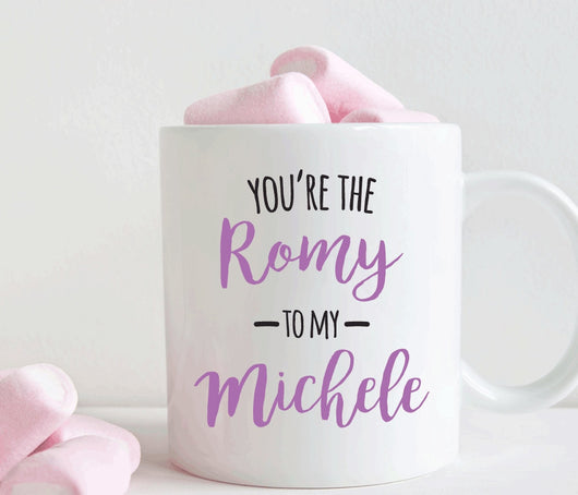 You're the Romy to my Michele mug, Best friend gift (M388)