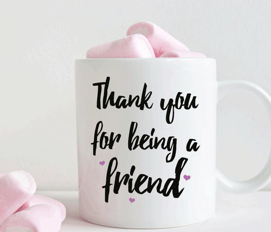 Thank you for being a friend coffee mug gift (M385)