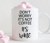 Pregnancy mug, Don't worry it's not coffee, baby shower gift for mom (M350)