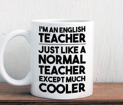 English teacher gift, cool English teacher mug (M363)
