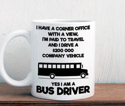 Funny bus driver mug gift(M430)