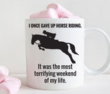 Horse Riding Coffee Mug, Funny Gift for Horse Rider (M249)