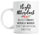 Gift For Flight Attendant, Funny Flight Attendant Appreciation Coffee Mug  (M568)