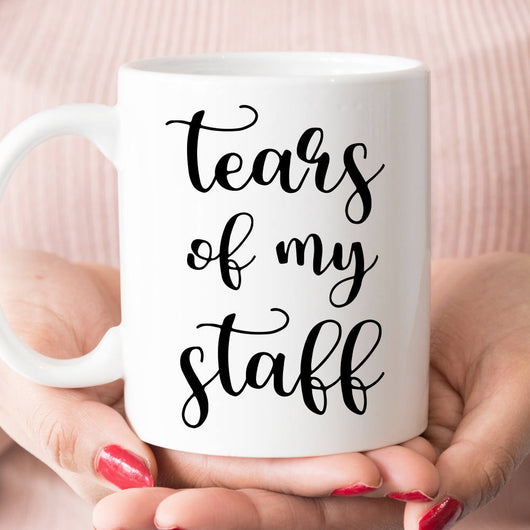 Gift for Female Boss, Funny boss mug, Tears of my staff  (M535)